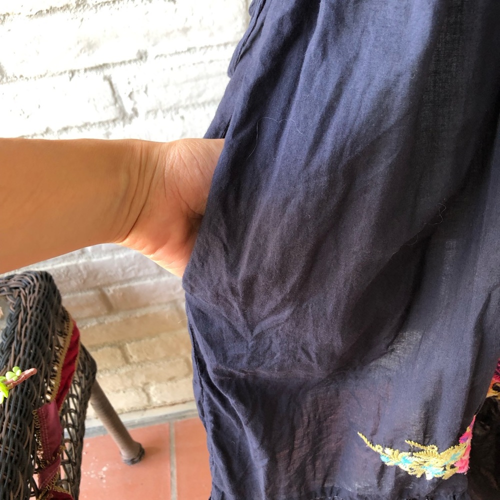 Johnny Was Embroidered Black Tank Dress - Picture 9 of 9
